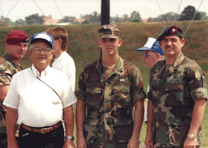 Three generations of Petermans in Airborne service.